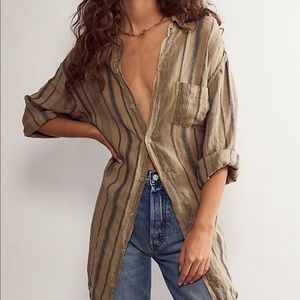 ISO cp shades x free people linen button down